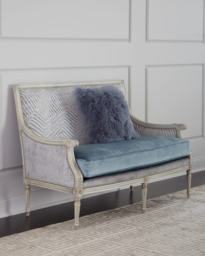 Massoud Harrison Settee In Blue