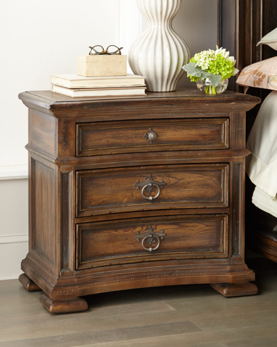 Hooker Furniture Casella Three-drawer Night Stand In Brown