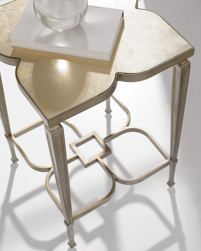 Caracole Lucky Charm Side Table In White