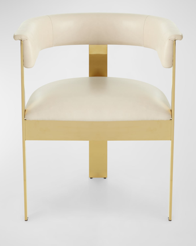 Interlude Home Darcy Dining Arm Chair In Neutral