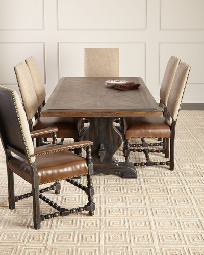 Hooker Furniture Casella Pedestal Dining Table In Brown