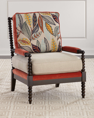Massoud Autumn Spindle Chair In Taupe