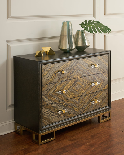 John-richard Collection Portoro Chest In Brown