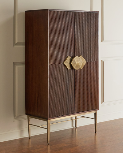 Global Views Holland Bar Cabinet In Brown