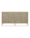 Caracole Turn A New Leaf Console In Champagne