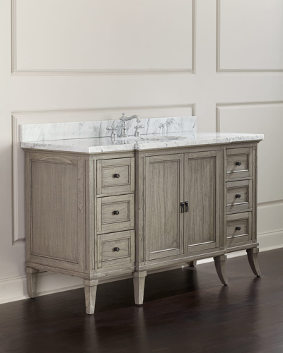 Ambella Danbury Marble-top Vanity Chest In Neutral