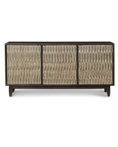 Hooker Furniture Shimmer Three-door Entertainment Console In Brown