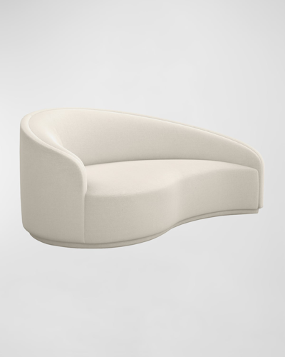 Interlude Home Dana Left Curved Chaise In Neutral
