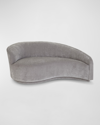 Interlude Home Dana Left Curved Chaise In Gray