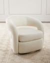 Interlude Home Targa Swivel Chair In Neutral