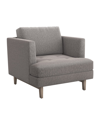 Interlude Home Ayler Chair In Gray Velvet