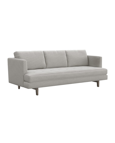 Interlude Home Ayler Sofa 85" In Faux Linen Gray