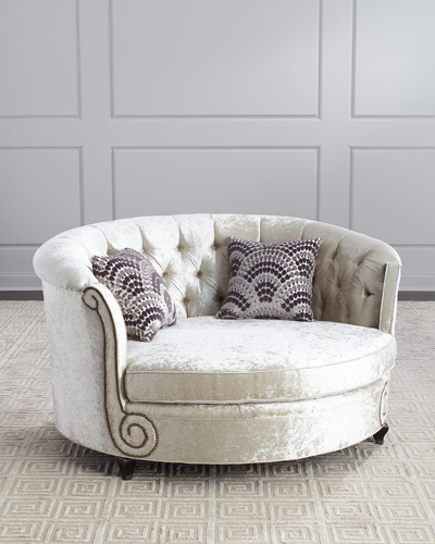 Haute House Haily Cuddle Chair In Neutral