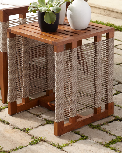 Palecek Amalfi Side Table In Brown