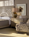 John-richard Collection Cosmos Two-drawer Night Stand In Gray