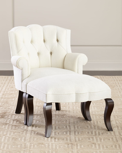 Haute House Dayanara Chair Chaise In White