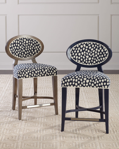 Massoud Rayan Counter Stool In Navy