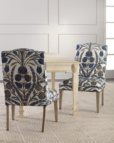 Massoud Ember Dining Chair In Blue