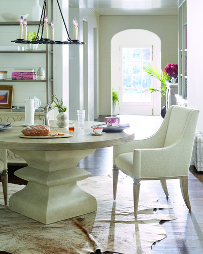 Bernhardt Santa Barbara Host Dining Chair In Cream