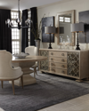 Bernhardt Santa Barbara Notched Arm Chair In Cream