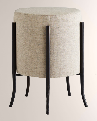 Arteriors Barry Dixon For  Pagoda Ottoman In Black