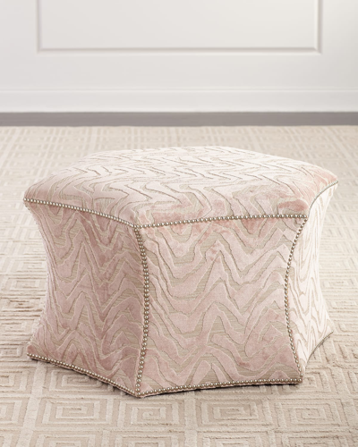 Massoud Pantone Ottoman In Pink