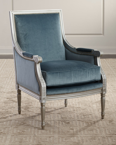 Massoud Gisela Accent Chair In Blue