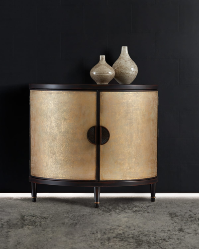 Hooker Furniture Iris Demilune Chest In Brown/gold