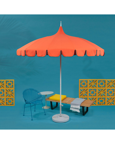 California Umbrella Pagoda Series Patio Umbrella In Orange