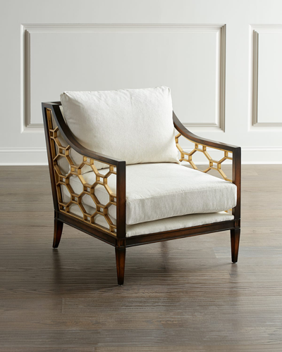 John-richard Collection Belden Place Honeycomb Chair In White