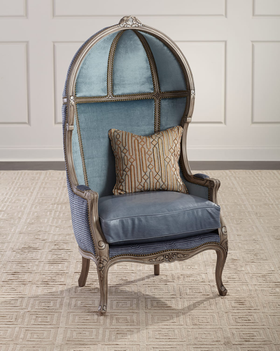 Massoud Juliette Balloon Chair In Blue