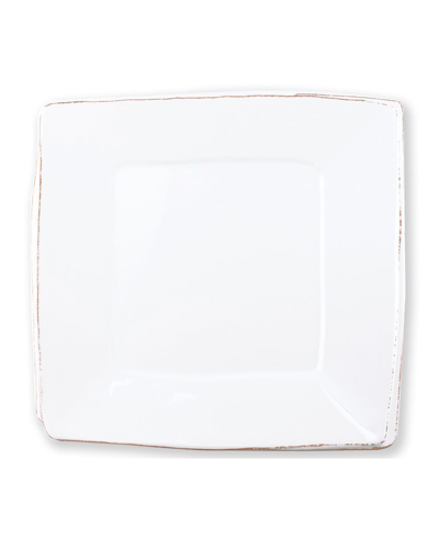 Vietri Melamine Lastra Square Platter, White