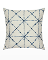 Elaine Smith Trilogy Sunbrella Pillow, Indigo In Indigo
