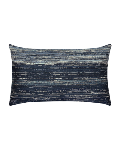 Elaine Smith Textured Lumbar Sunbrella Pillow In Blue