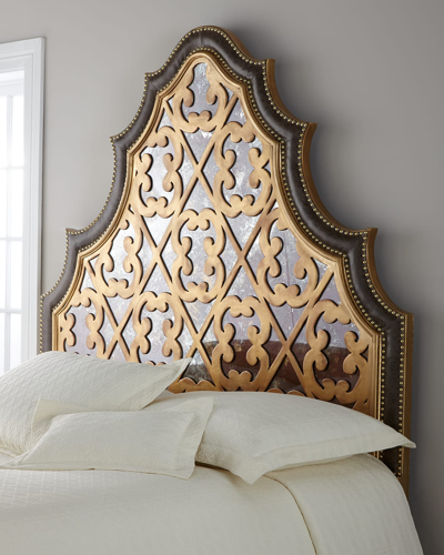 Peninsula Home Collection Reva King Headboard In Gold