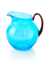 Mario Luca Giusti Pallina Pitcher In Turquoise