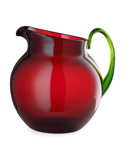 Mario Luca Giusti Pallina Pitcher In Rubino-verde