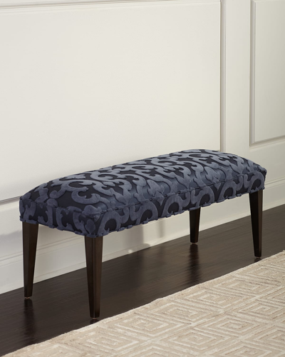 Haute House Alix Bench, 42" In Blue