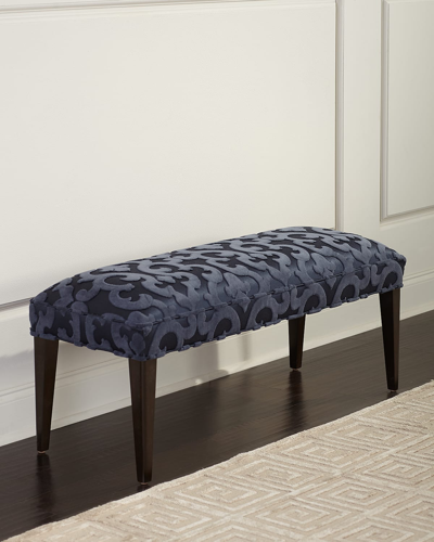 Haute House Alix Bench, 42" In Navy