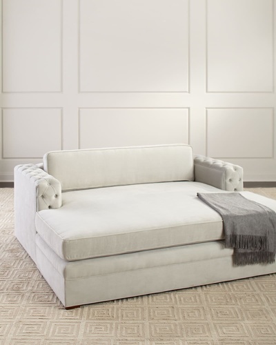 Haute House Bradley Chaise In Light Gray