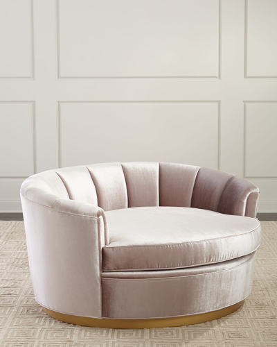 Haute House Zoey Cuddle Chair In Pink