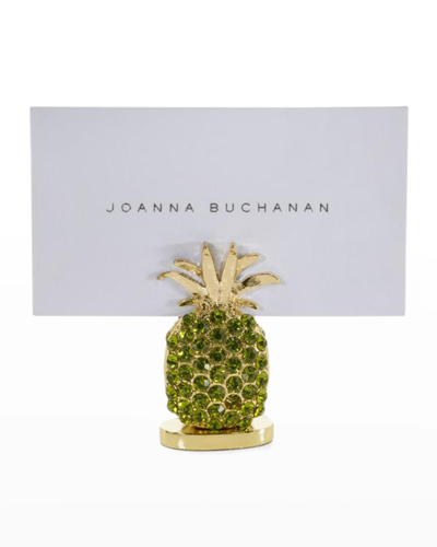Joanna Buchanan Pineapple Place Card Holders, Set Of 2 In Green