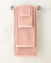 Sferra Diamond Weave Washcloth In Blush