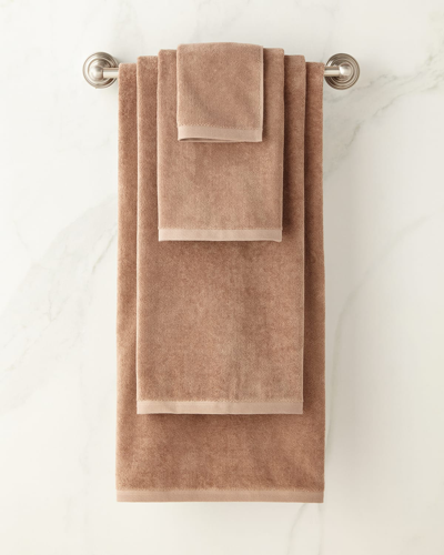 Sferra Diamond Weave Bath Towel In Brown