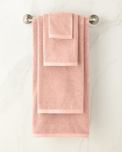 Sferra Diamond Weave Bath Towel In Pink