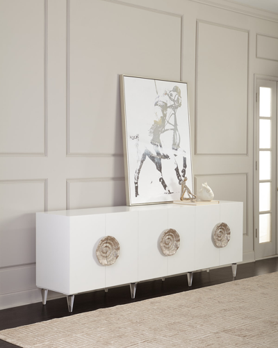 John-richard Collection Triesse 6-door Credenza In White