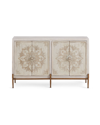Hooker Furniture Delilah Hand-painted Accent Chest In Cream/gold