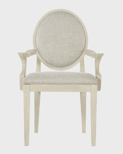 Bernhardt East Hampton Oval Back Arm Chair In Neutral