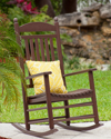 Polywood Jefferson Rocking Chair In Mahogany