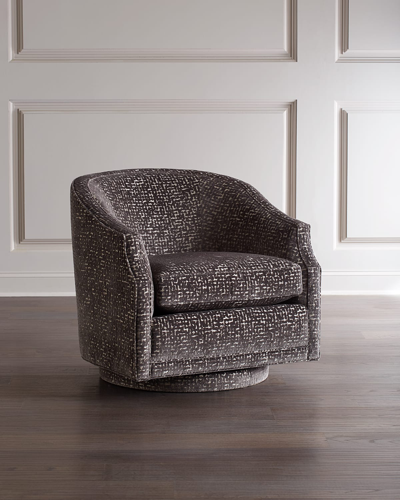 Massoud Andress Swivel Chair In Gray